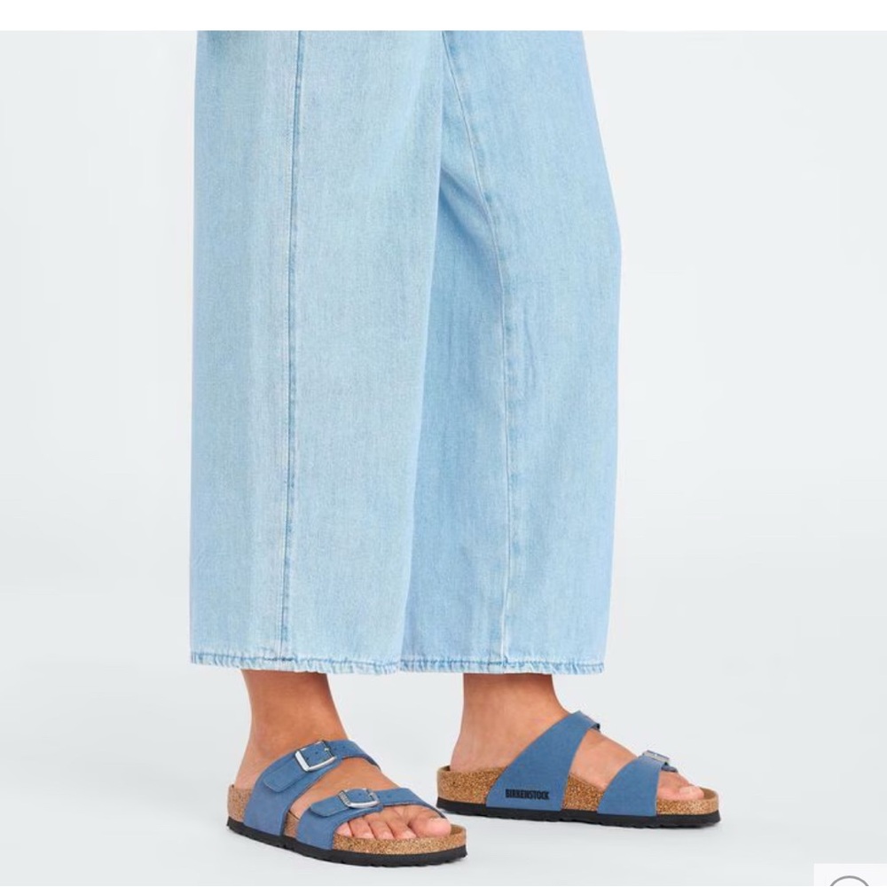 Birkenstockā Sydney Vegan elemental Blue Sandals size 7.5